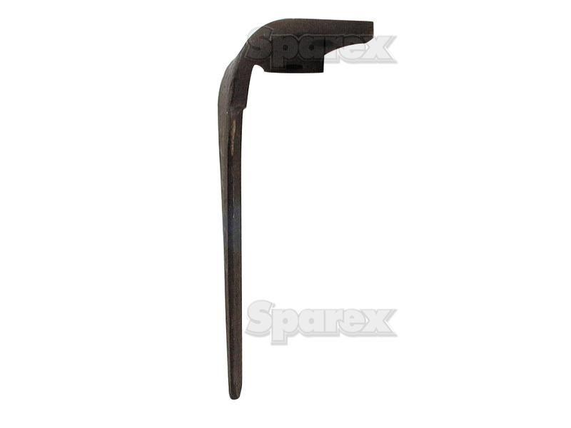 Power Harrow Blade 100x16x320mm LH. Hole centres: 66mm. Hole Ø 17.5mm. Replacement forPerugini (Concept-Ransome), Rabewerk. for Rabewerk RKE