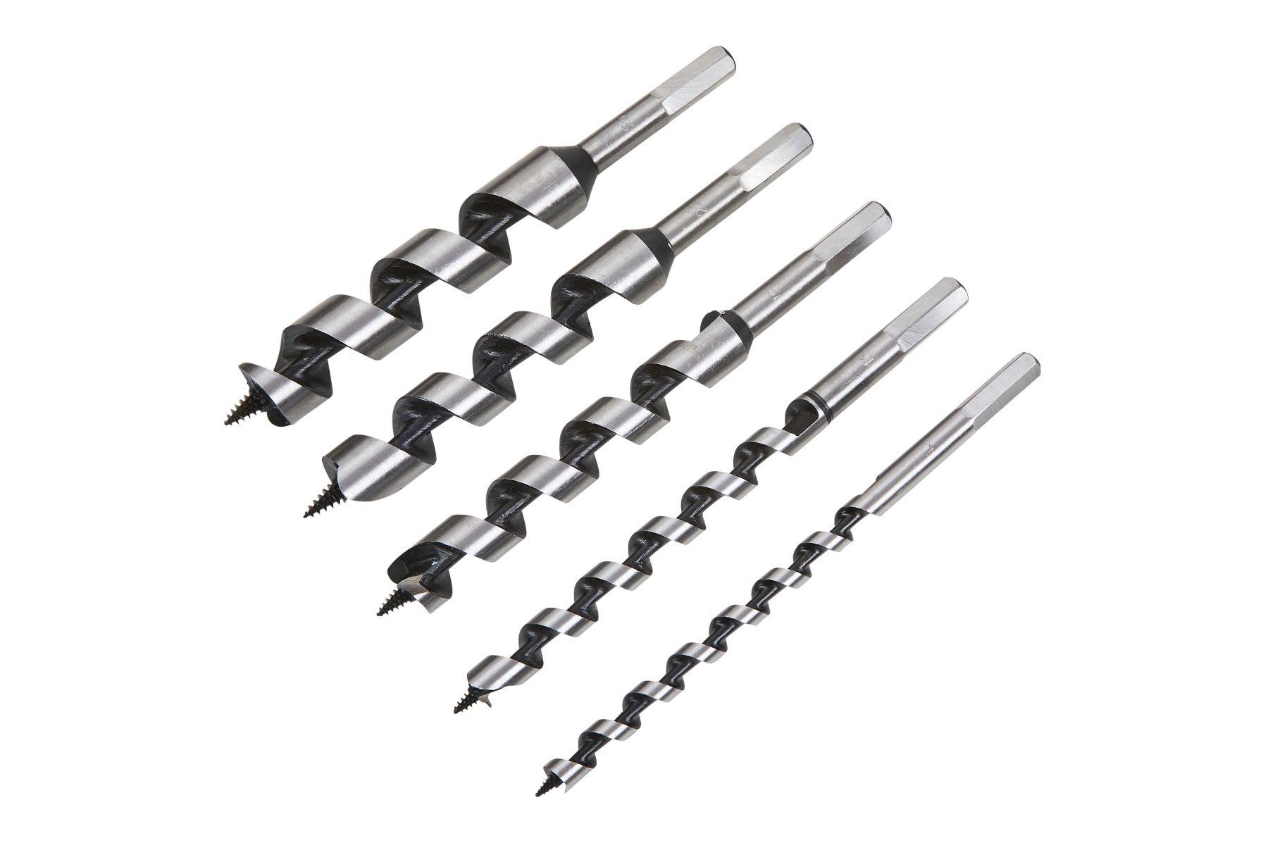 Blue Spot Tools 5 PCE Hex Shank Auger Drill Bit Set