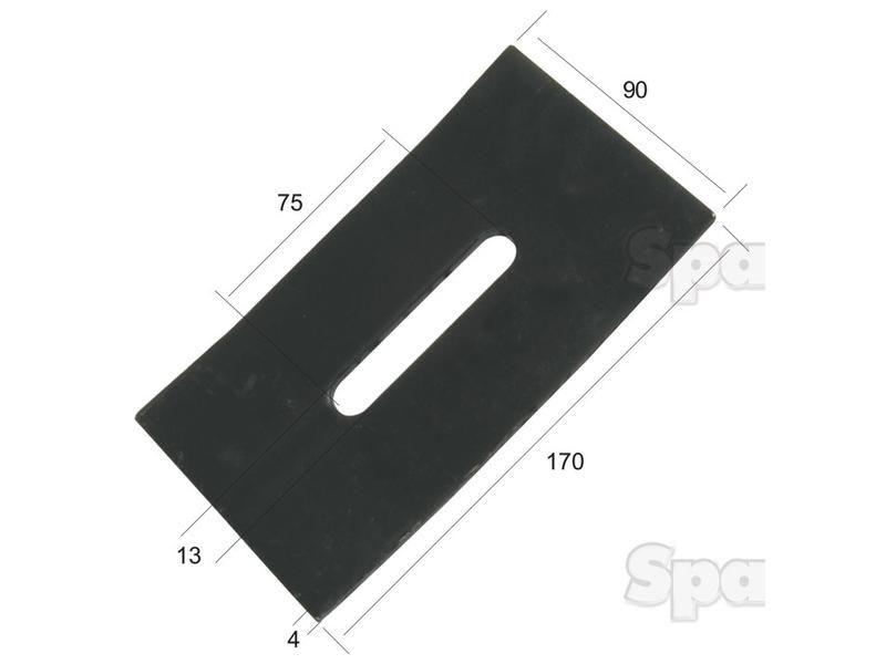 Scraper Plate 170x90x4mm for Kuhn VARIOUS