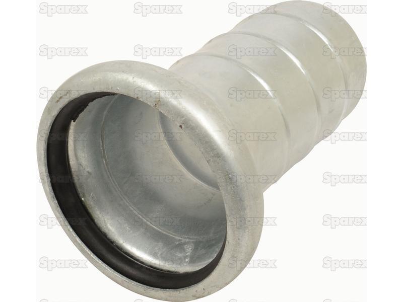 Female Coupling with Hose end 5" Galvanised B |  for Bauer Slurry Equipment