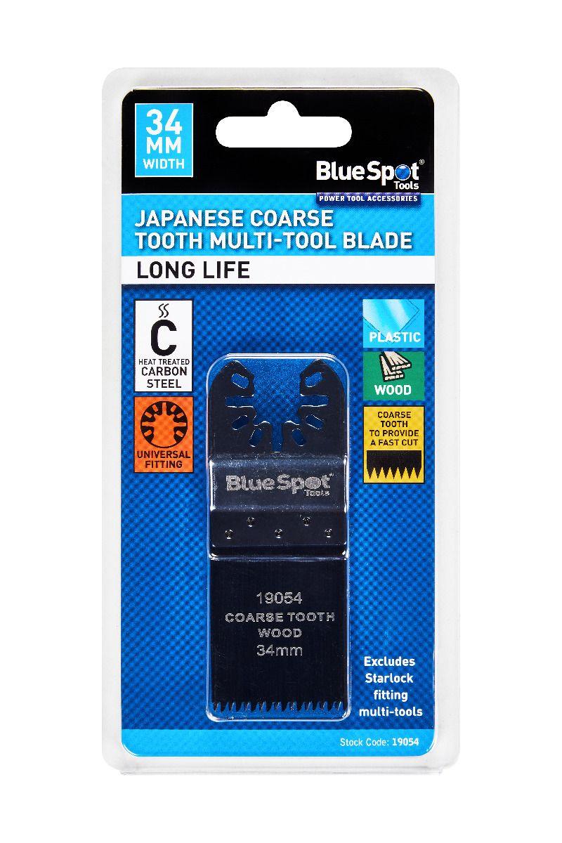 Blue Spot Tools 34mm Coarse Japan Tooth Multi Blade Timber-Plastics