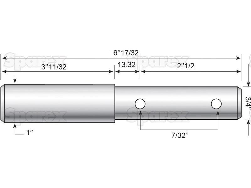 Top link pin - Dual category 19 - 25mm Cat.1/2 for Vicon VARISPREADER
