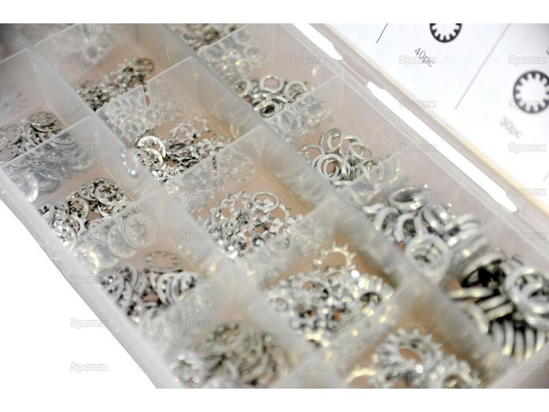 Shakeproof & Spring Washer Assortment, 720 pcs. Compak