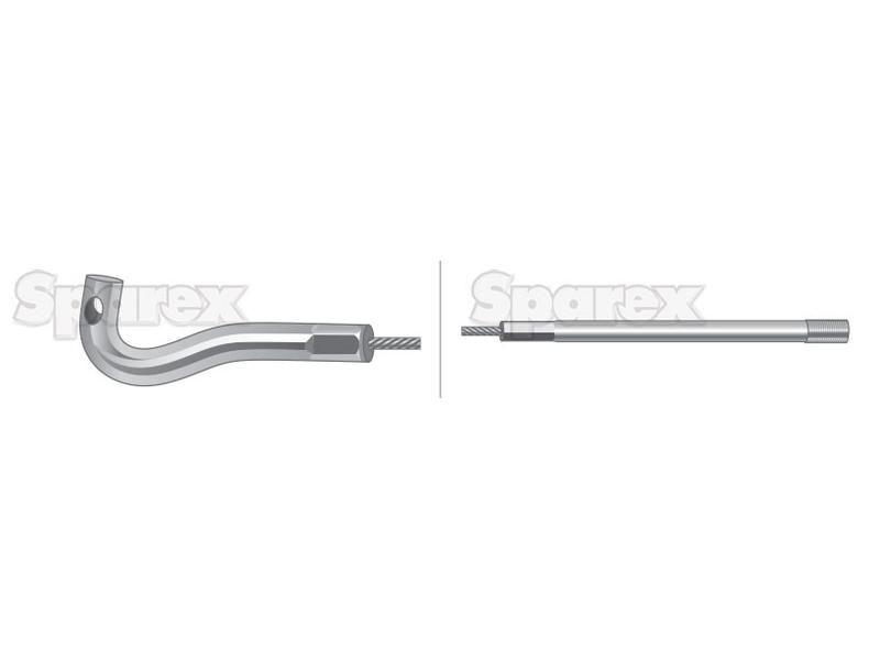 Hand Throttle Cable (1020mm) for Case/IH for Maxxum Series | (1531668C2)