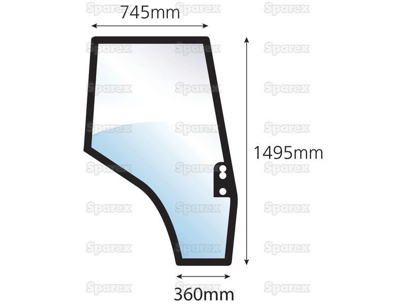 Door Glass RH for Massey Ferguson (3805642M1)