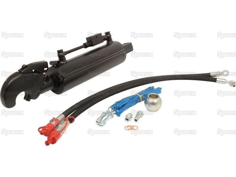 Hydraulic Top Link (Cat.-/3) Knuckle and Q.R. Hook, Cylinder Bore: 90mm, Min. Length : 590mm.