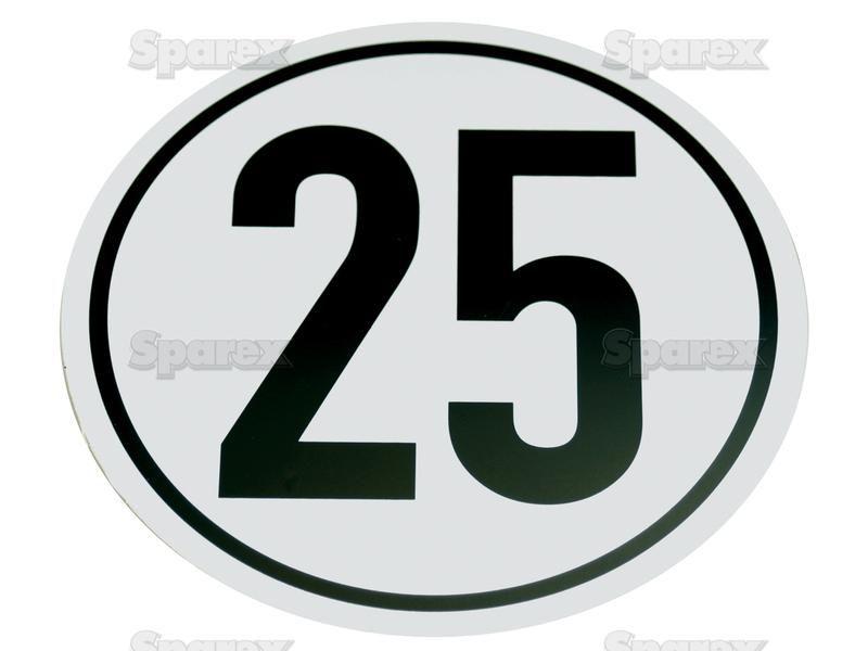 Speed Limit Sign 25KM/H