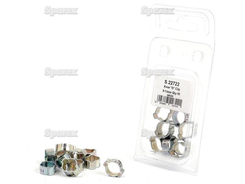 Hose "O" Clip, Ø9-11mm, 10 pcs. Agripak.