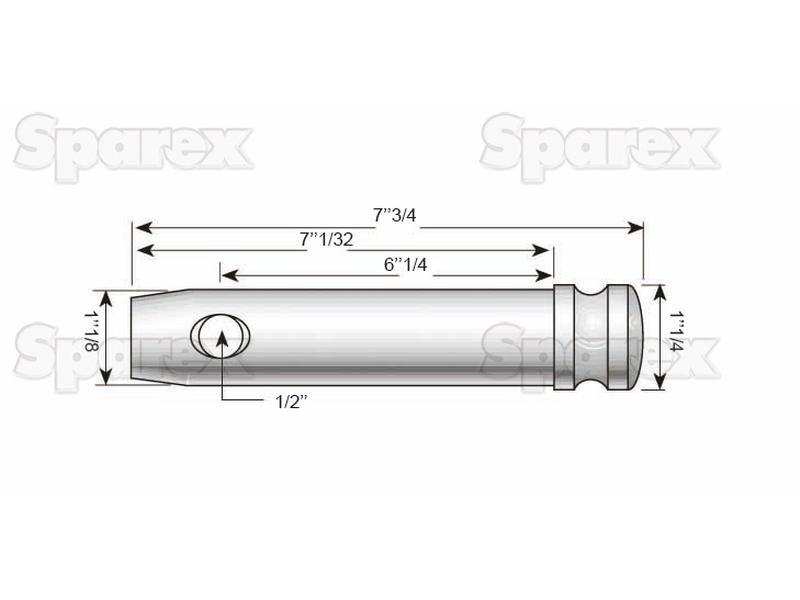 Lower link pin xmm Cat. 2