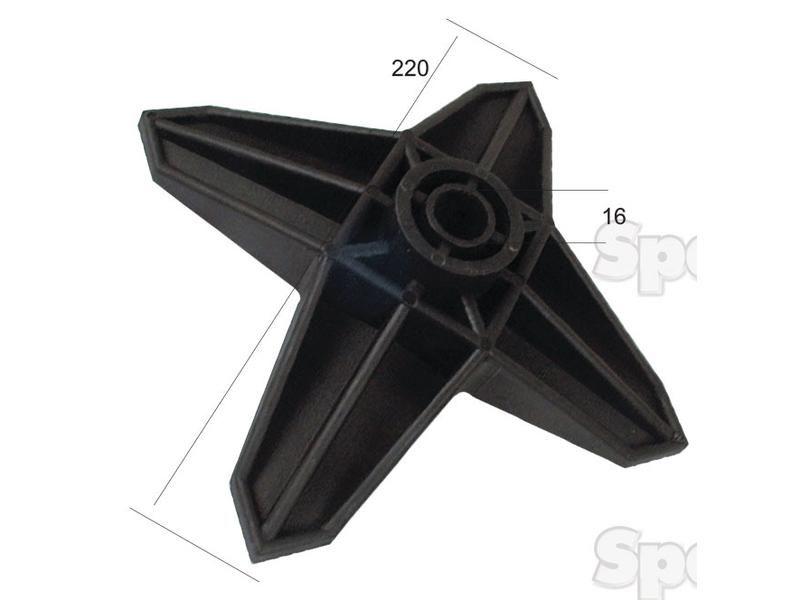 Star Wheel 220x47.5x11mm Replacement for Flexicoil for Flexicoil