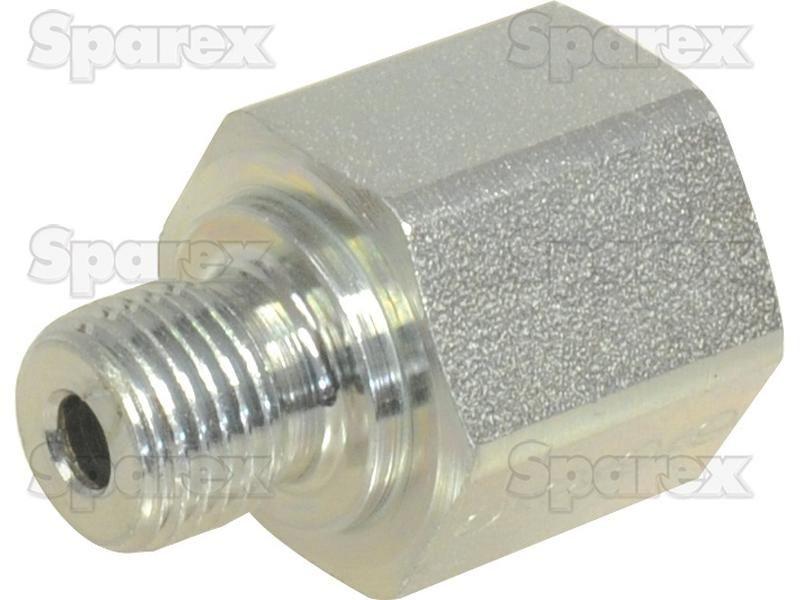 Hydraulic Metal Pipe Thread Reducer 1/4''BSP Externalthread 3/8''BSP Inner thread PARKER HANNIFIN (RI1/4EDX3/8CF, RI1/4X3/8CFX)