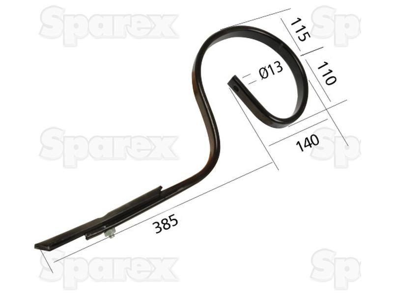 S Tine 32x10x525mm