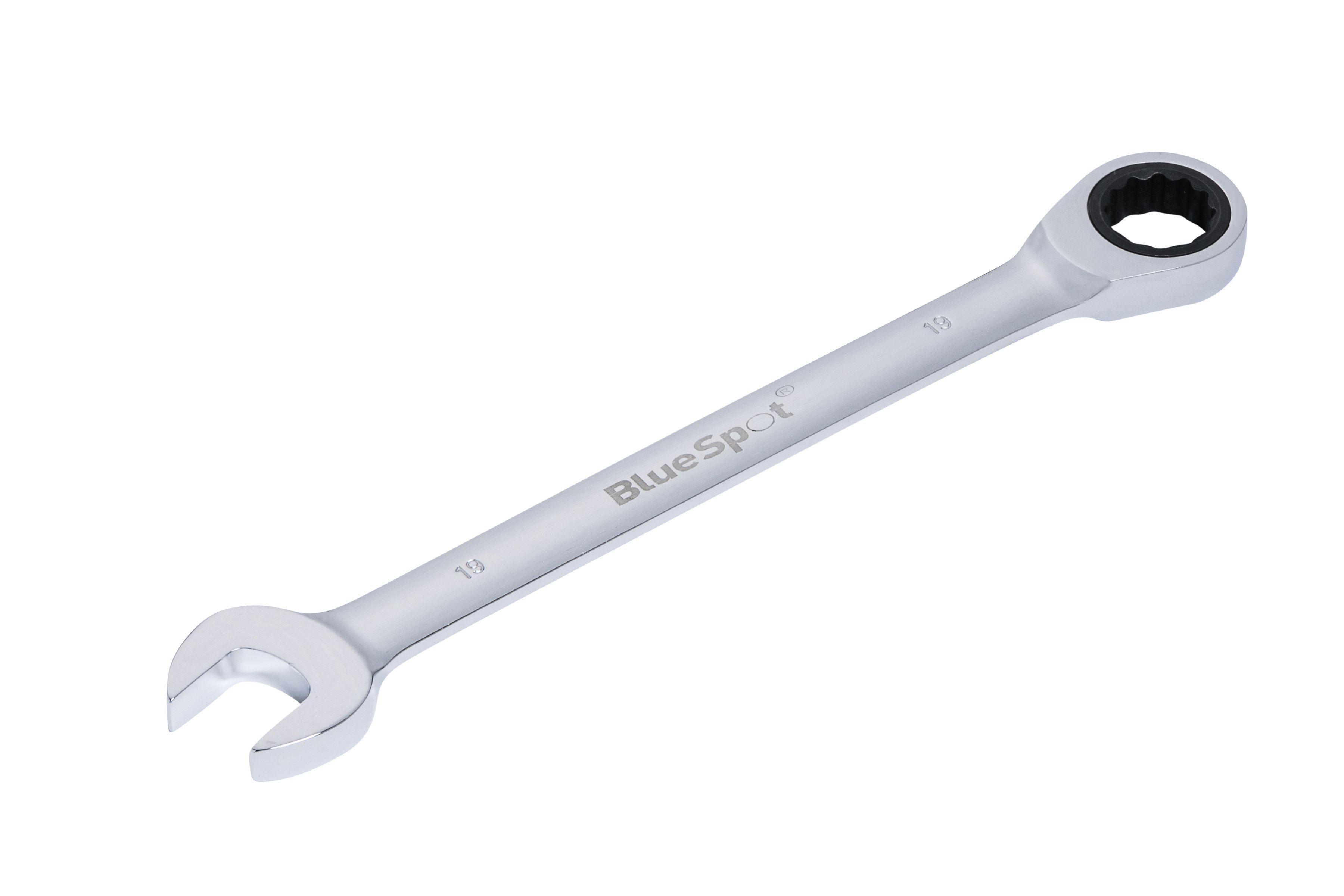 Blue Spot Tools 19mm Ratchet Spanner Fixed Head