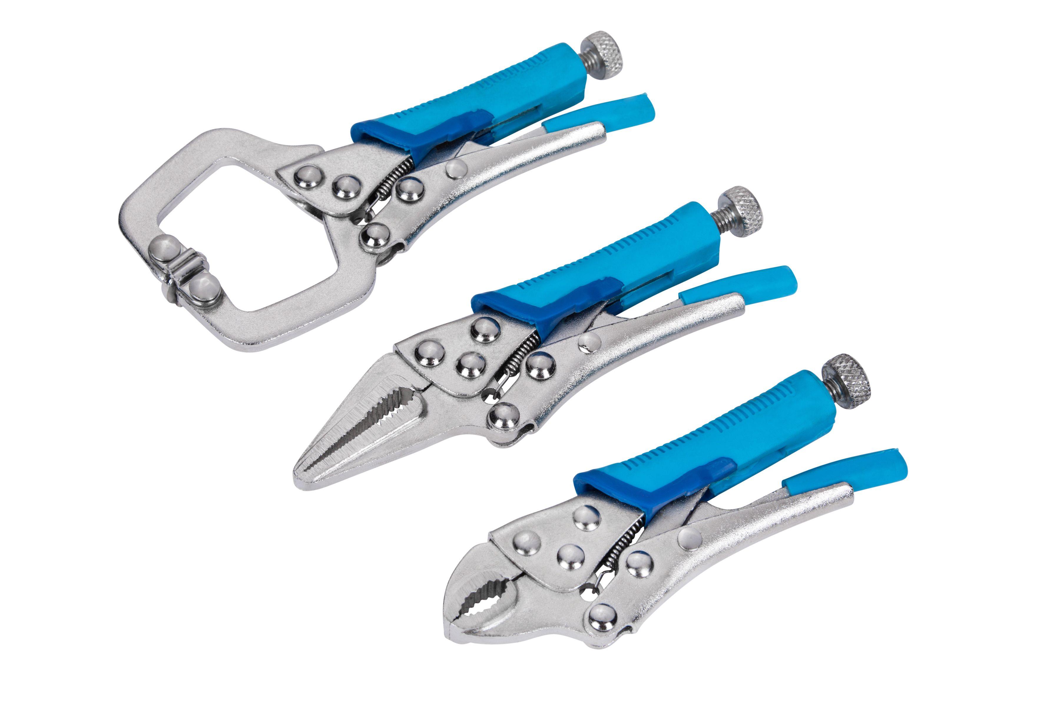 Blue Spot Tools 3 PCE Mini Locking Plier and Clamp Set