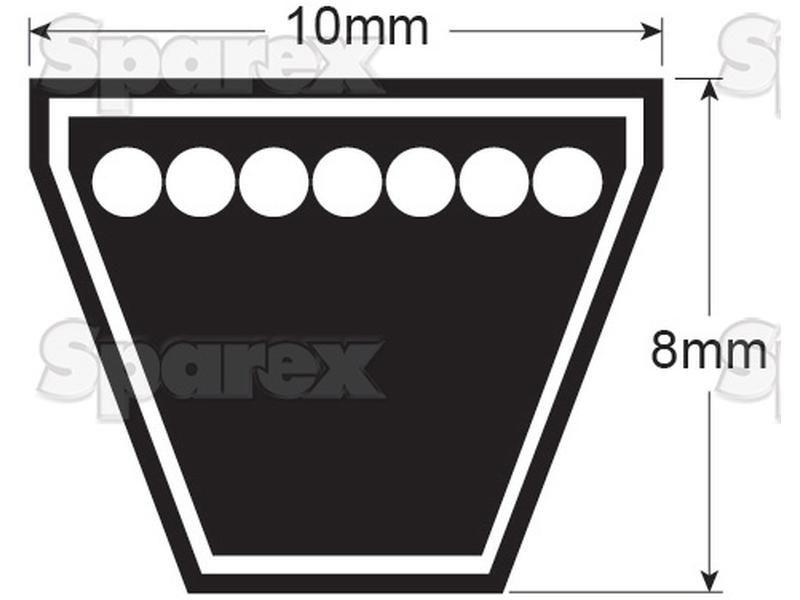 Drive Belt - AV10 Section - Belt No. AV10x913 for David Brown 770 (700 Series)