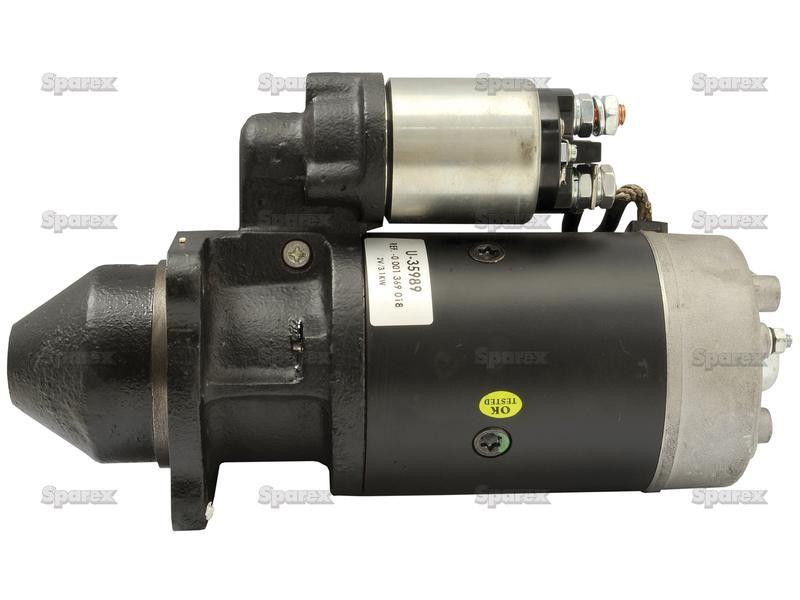 Starter Motor - 12V, 3.1Kw (Sparex) for Case IH