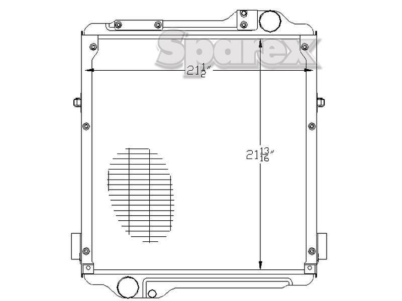 Radiator for Massey Ferguson 6290 (6200 Series)