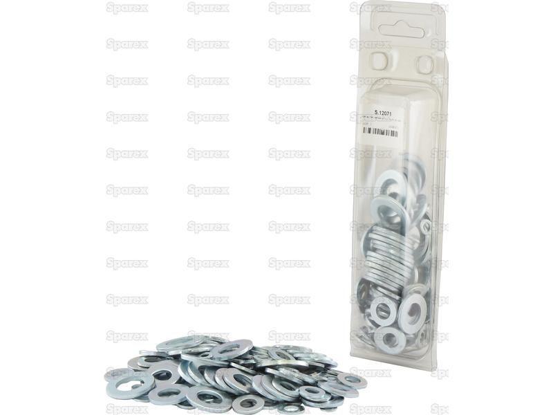 Imperial Flat Washers, ID: 3/16 - 11/16'' (Din 125A) 125 pcs. Agripak
