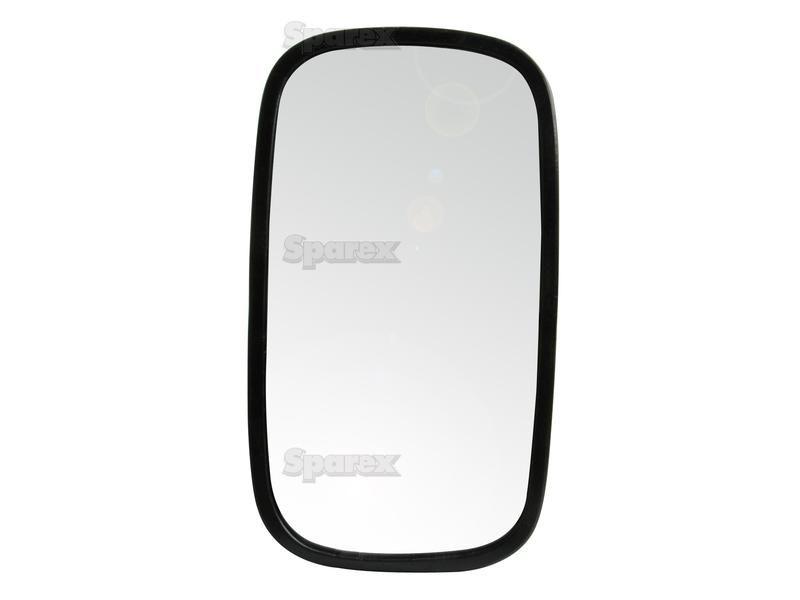Mirror Head Convex Rectangular | Height: 320mm Width: 180mm  Arm Ø: 12 - 15mm