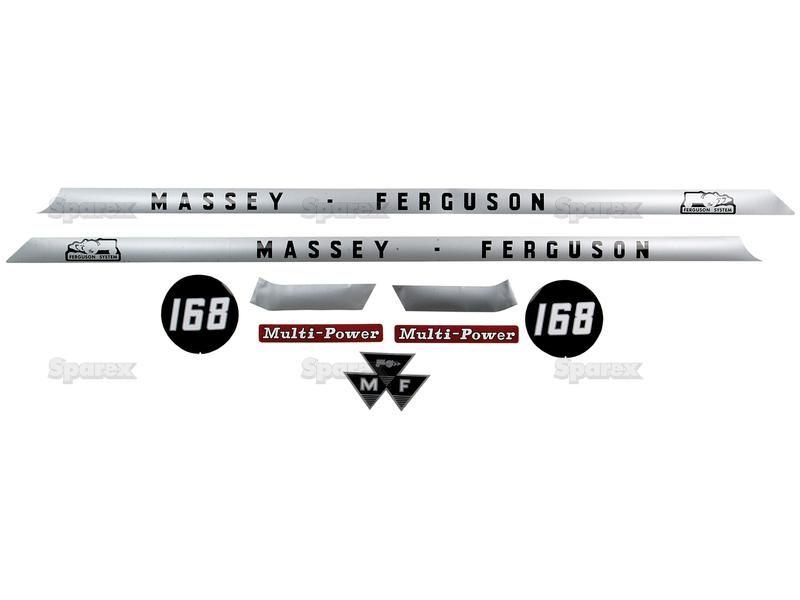 Decal Set - Massey Ferguson 168 for Massey Ferguson 168 (100 Series)