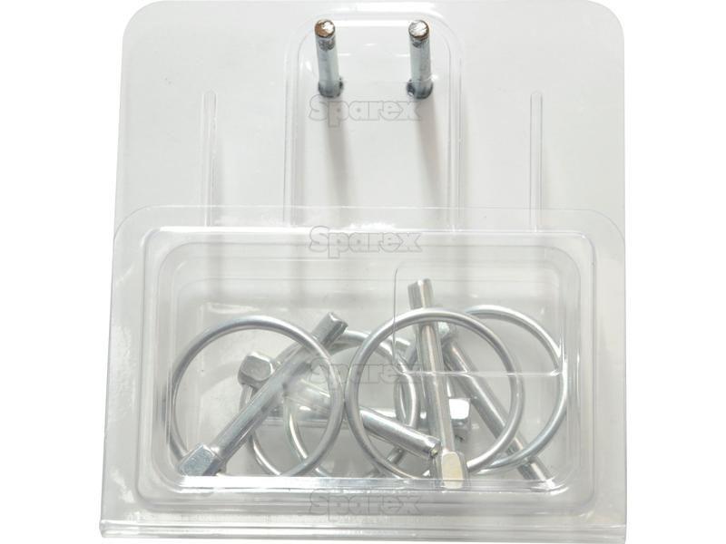 Round Linch Pin, Pin Ø6mm x 44.5mm (5 pcs. Agripak)