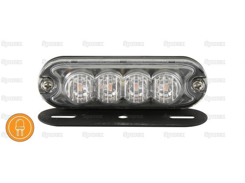LED Slimline Hazard Light, Interference: Class 3, Function: Single Flash, Double Flash, 12-24V