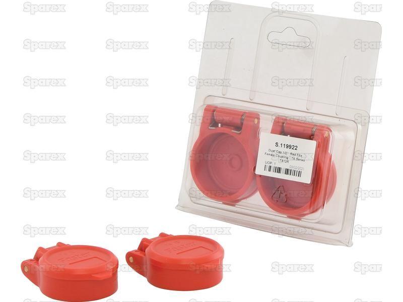 Dust Cap 1/2'' Red Fits Female Coupling - TA Series TA12R (2 pcs. Agripak) Faster S.p.A (TA12R)