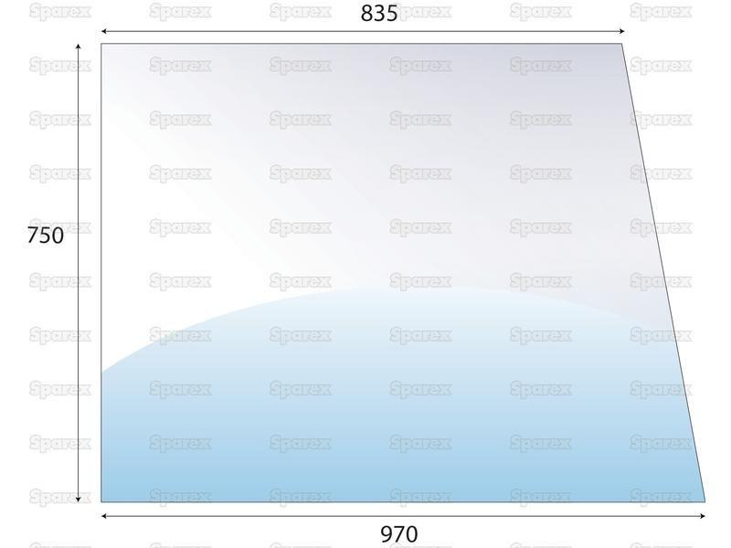 Side Glass (LH/RH) for Zetor 7320 (UR1 Series)