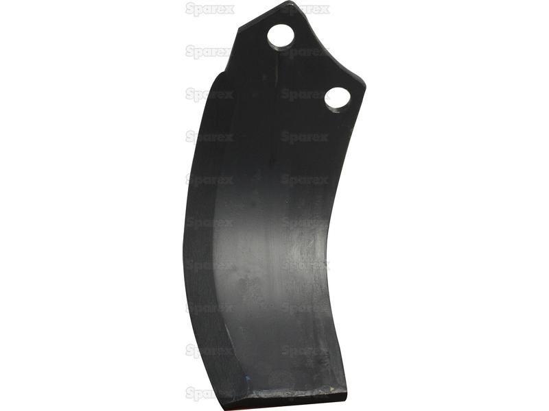 Rotavator Blade RH 90x12mm Height: 215mm. Hole centres: 56mm. Hole Ø: 16.5mm. Replacement for Maschio for Maschio PANTERA