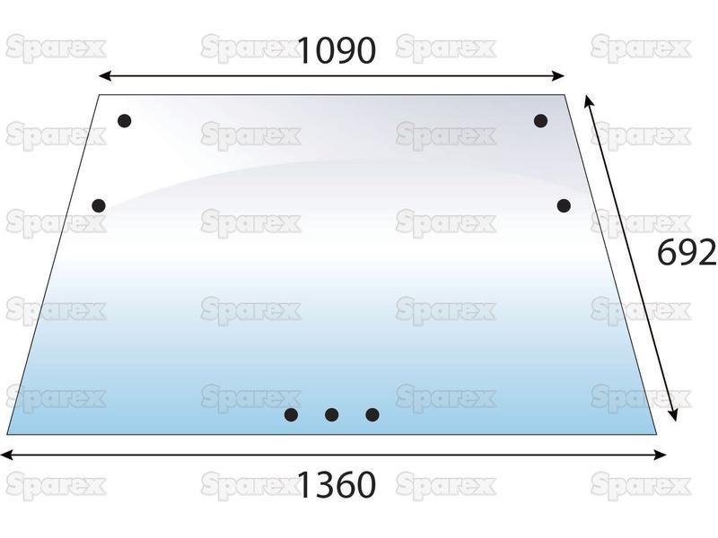 Windscreen for Deutz-Fahr DX6.50 (DX6 Series)