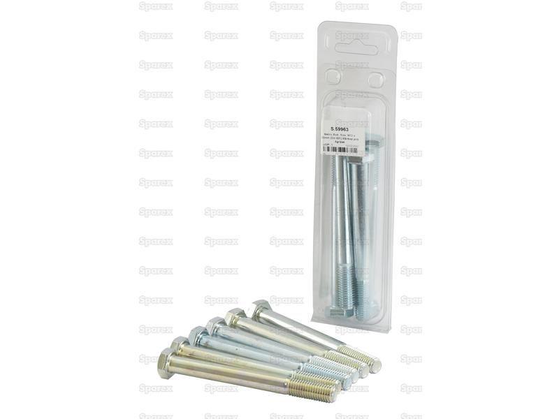 Metric Bolt, Size: M12 x 120mm (Din 931) 6 pcs. Agripak