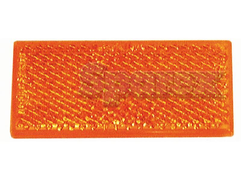 Rectangular Reflector (Self Adhesive) Amber