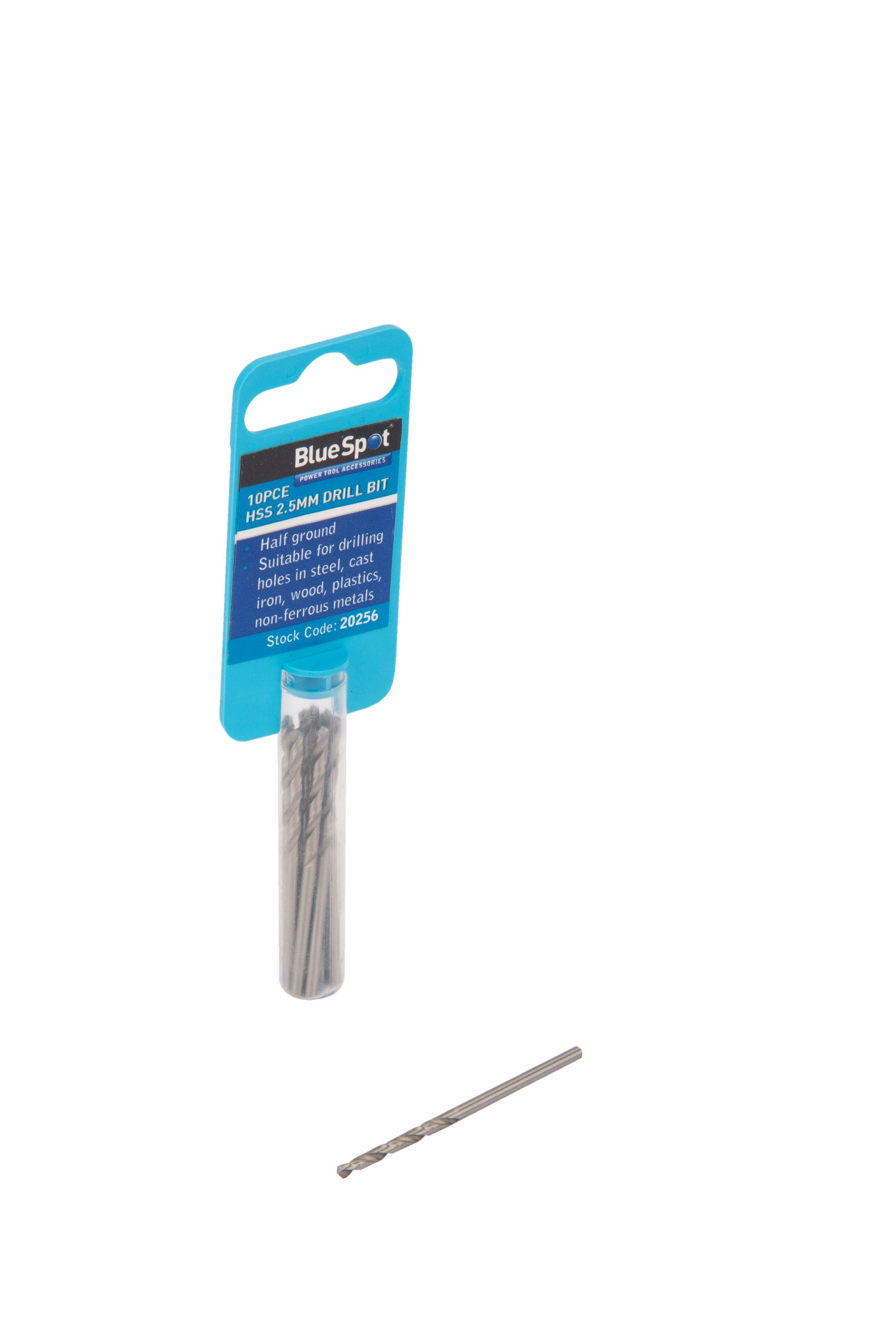 Blue Spot Tools 10 PCE Cobalt Fully Ground 2mm Drills