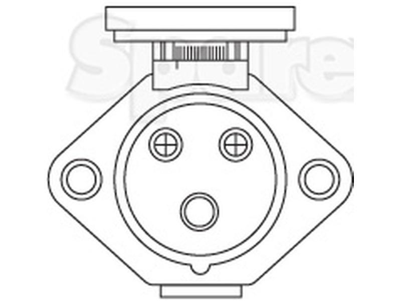 3-Pin Auxiliary Female Socket (Plastic)