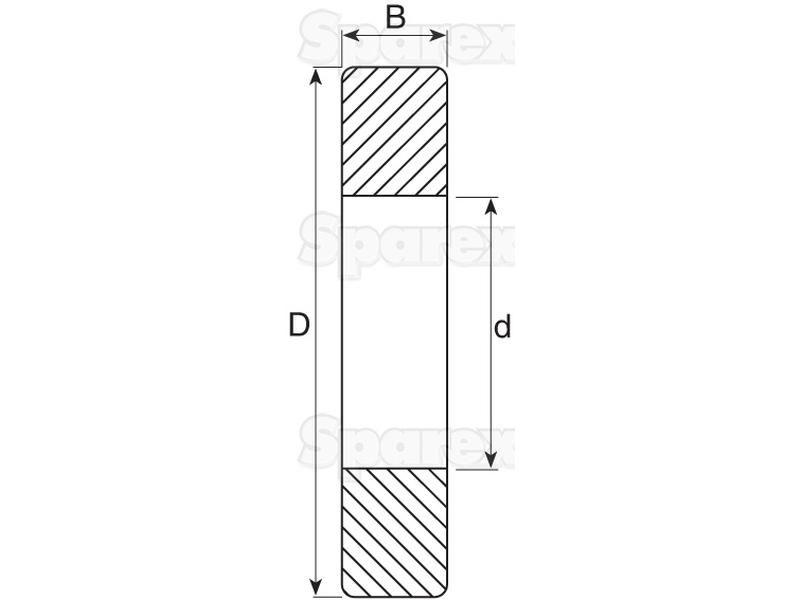 Sparex Deep Groove Ball Bearing (62022RS) for John Deere 2240 (40 Series)