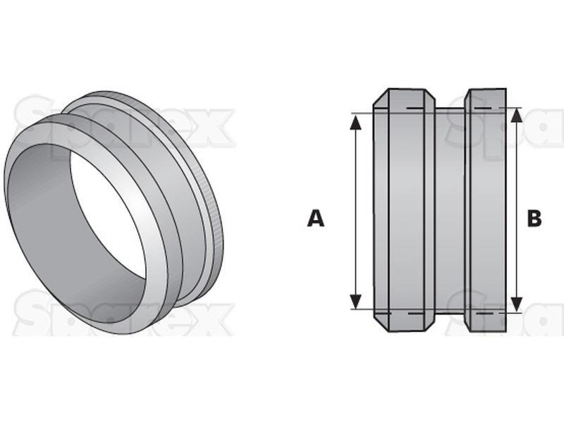 PTO BEARING-WELD ON-SMALL