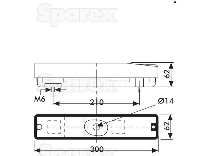 RH/LH Rear Combination Light | Massey Hella (2VA997113001 3389964M91 3713911M92)