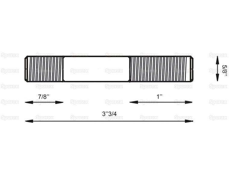 Drawbar Bracket Stud, Pin Ã˜: 5/8'' for Massey Ferguson