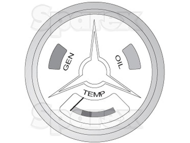 Water Temperature Gauge, Temperature range: , for Ford New Holland (E1ADDN10849)