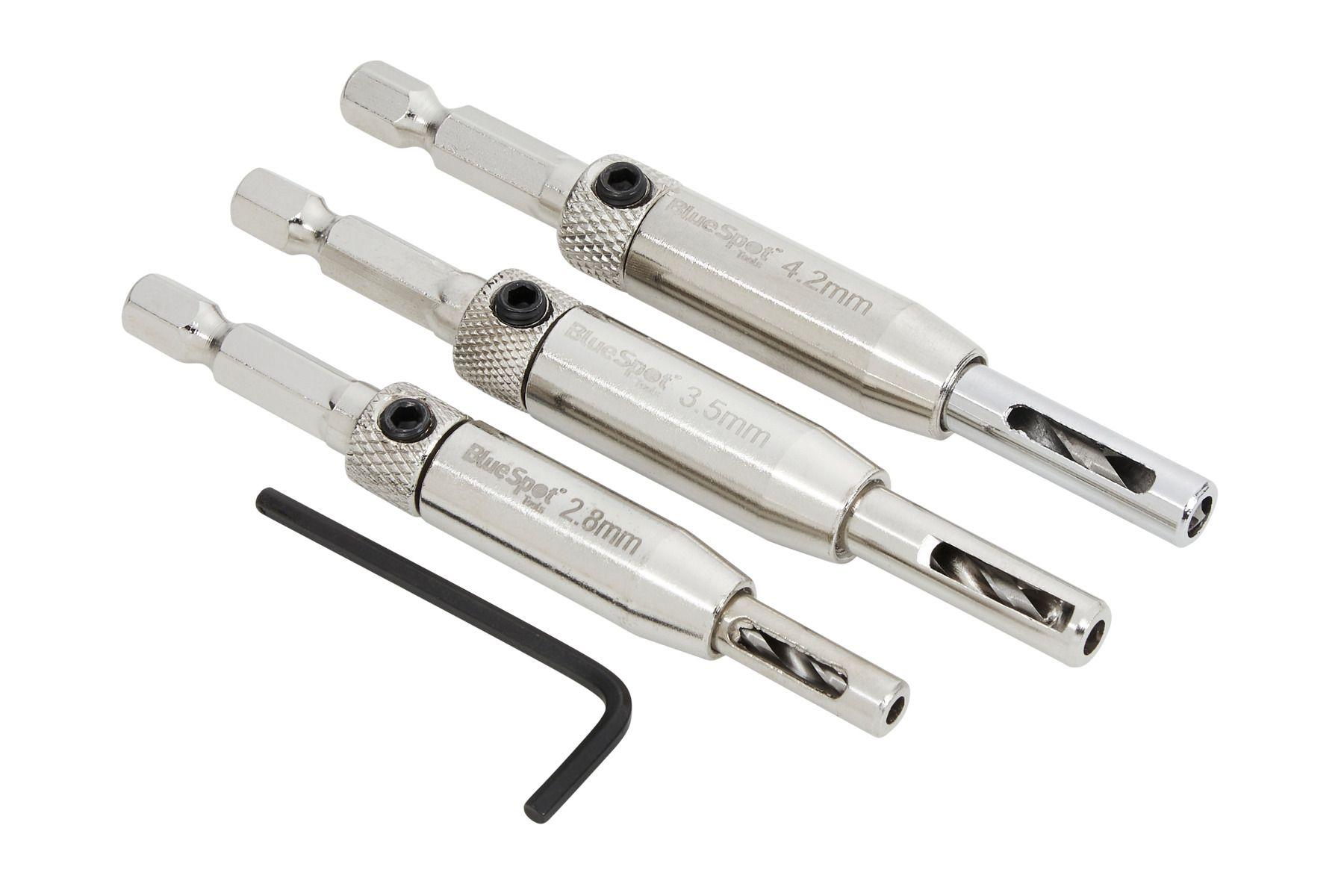 Blue Spot Tools 3 PCE Hinge Drill Bit Set
