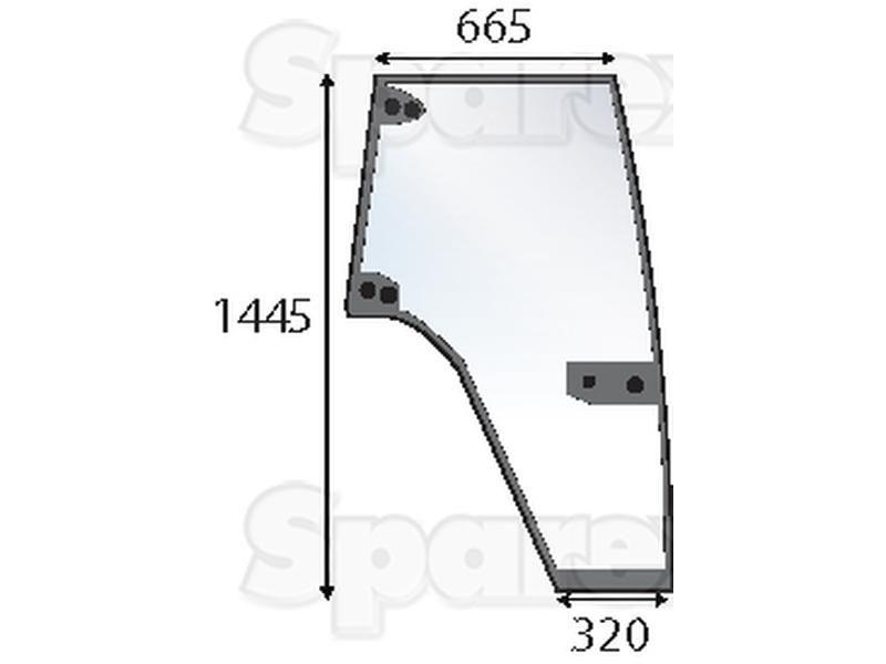 Door Glass RH for Steyr CVT 6170