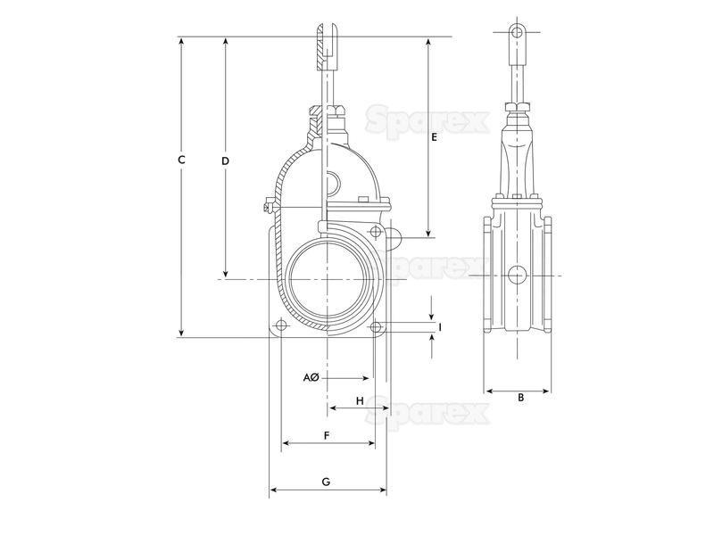 Gate valve - Flanged/Threaded 6''