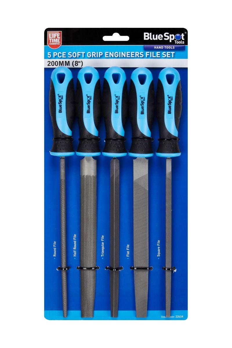 Blue Spot Tools 5 PCE 200mm (8") Soft Grip File Set