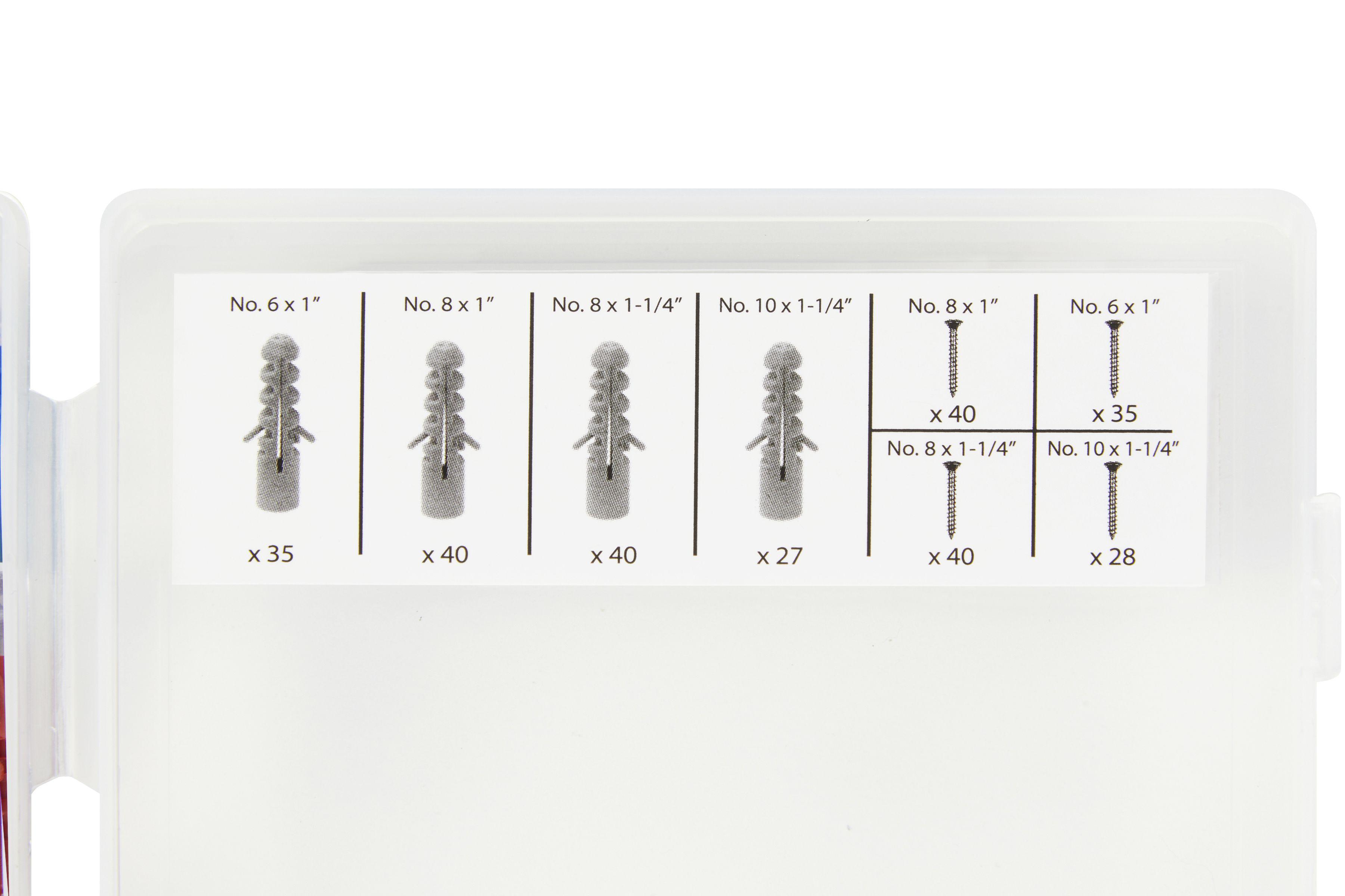 Blue Spot Tools 285 PCE Assorted Anchor And Metal Screw Set