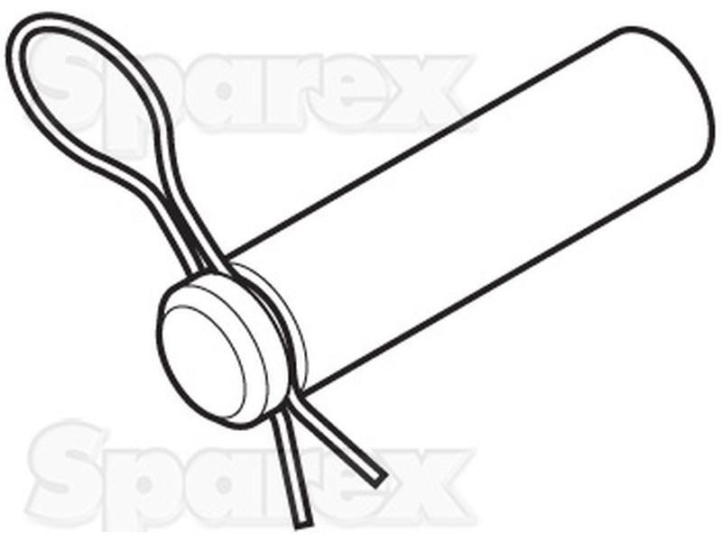 Swinging Drawbar Location Pin and Clip for Ford New Holland (73401673, 81816971, C5NN807E, C7NN807B, C7NN807C)