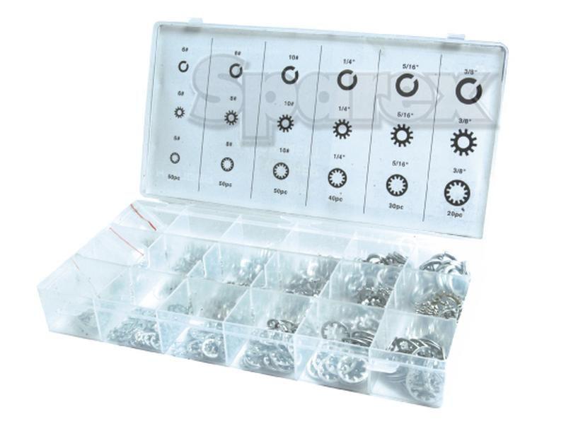 Shakeproof & Spring Washer Assortment, 720 pcs. Compak