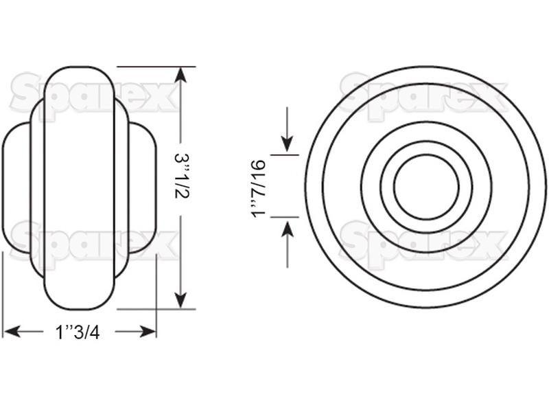Lower Link Swivel Set (Cat. 3)