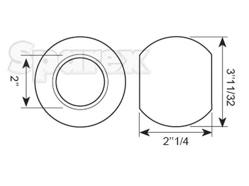 Heavy Duty Lower Link Ball (Cat. 4/4)