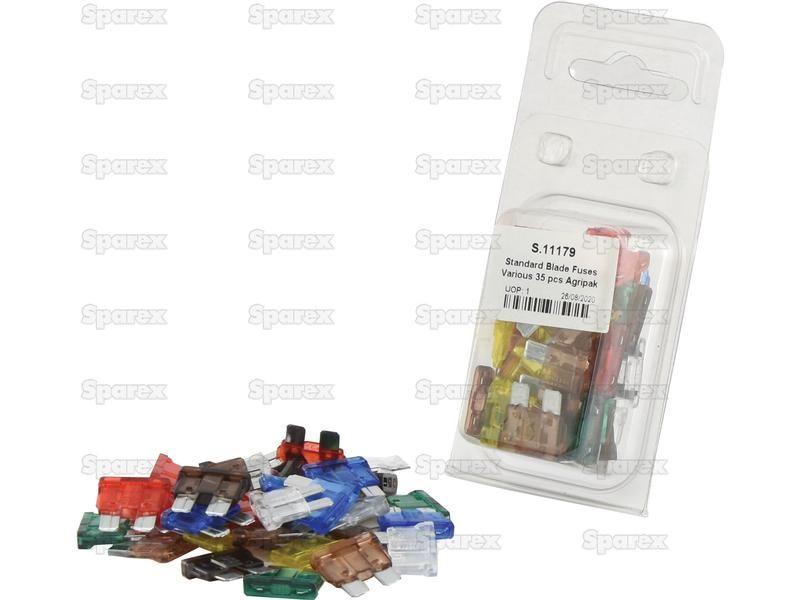 Various Standard Blade Fuses with 35 pcs | Agripak