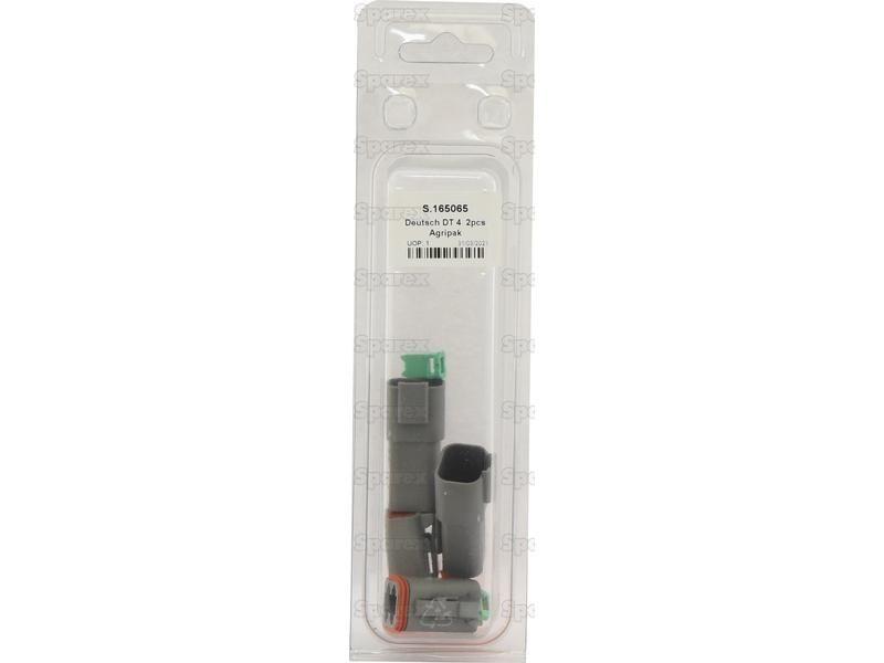 Deutsch DT Connector 4 Pole 4 pcs. (Agripak)